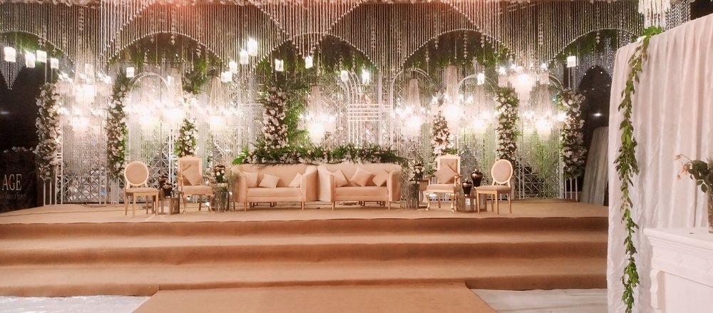 Beautiful,Stage,Decorations,At,A,Marquee.stage,At,A,Marriage,Hall.
